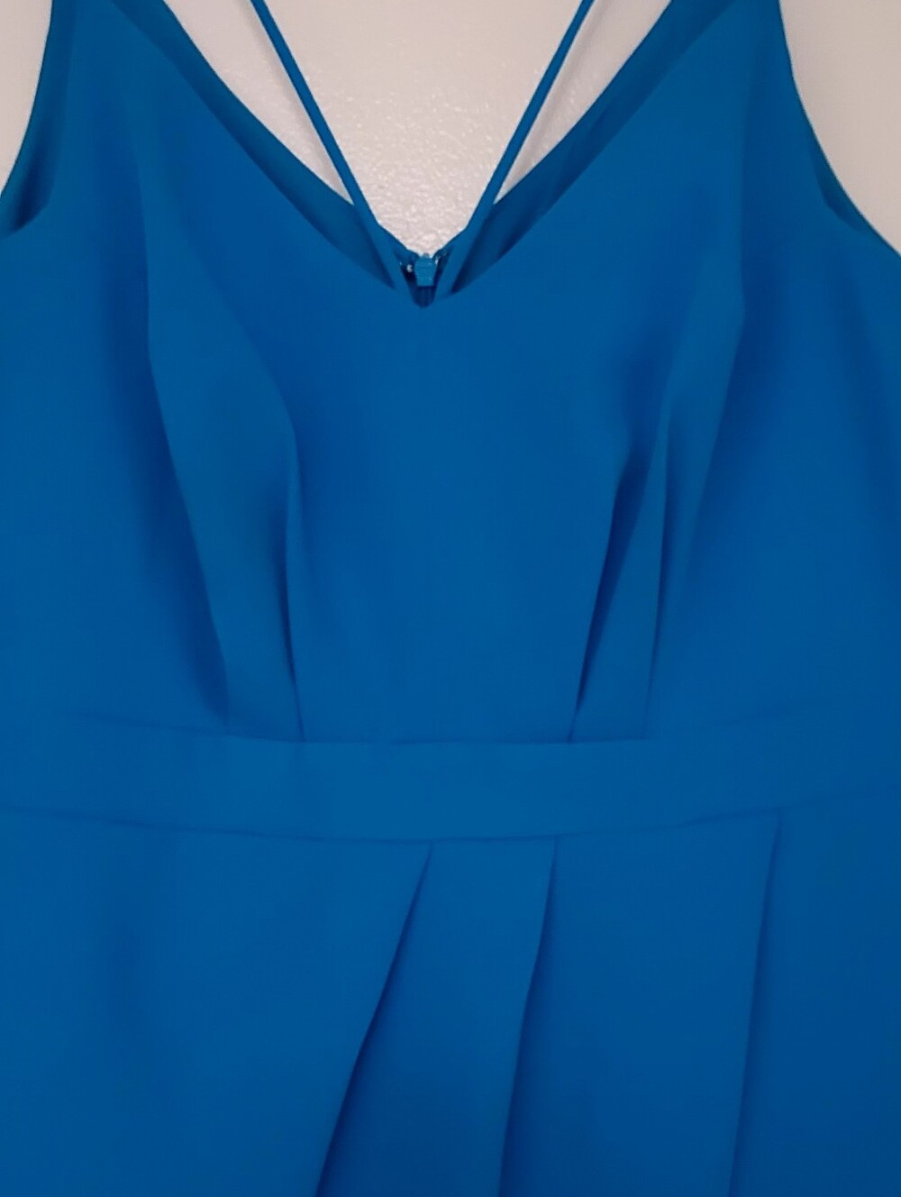 Adelyn Rae Blue V-Neck Midi Dress - Picture 4 of 4
